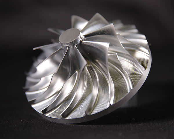 Custom 5-Axis CNC Machined Integral Impeller | High-Speed Centrifugal Compressor Wheel 