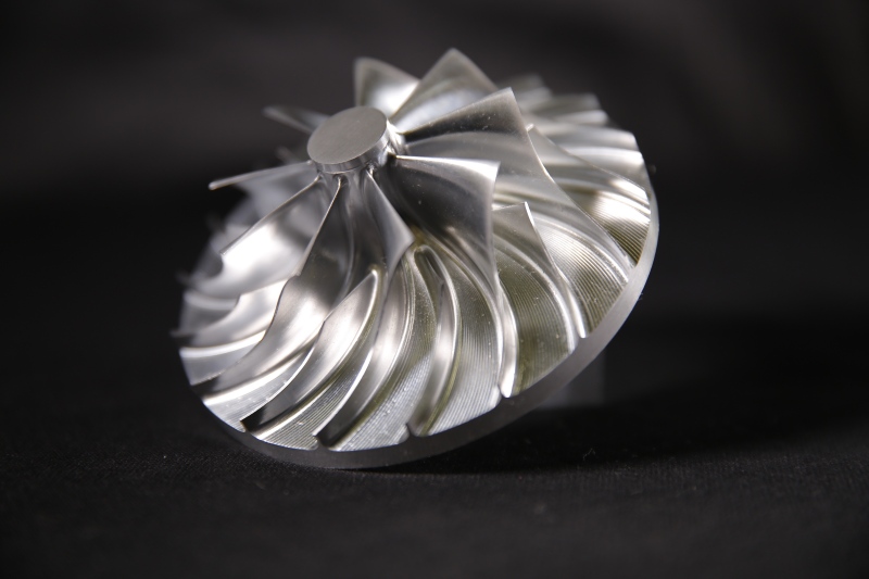 Custom 5-Axis CNC Machined Integral Impeller | High-Speed Centrifugal Compressor Wheel 
