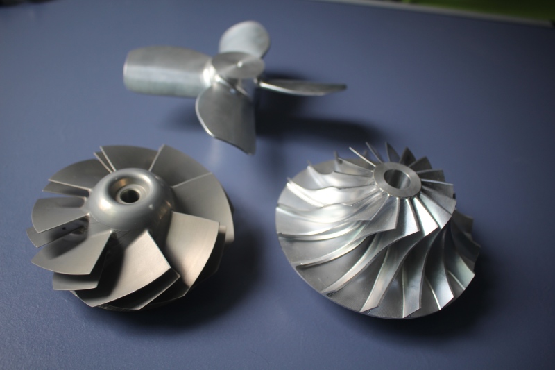 Custom 5-Axis CNC Machined Integral Impeller | High-Speed Centrifugal Compressor Wheel 
