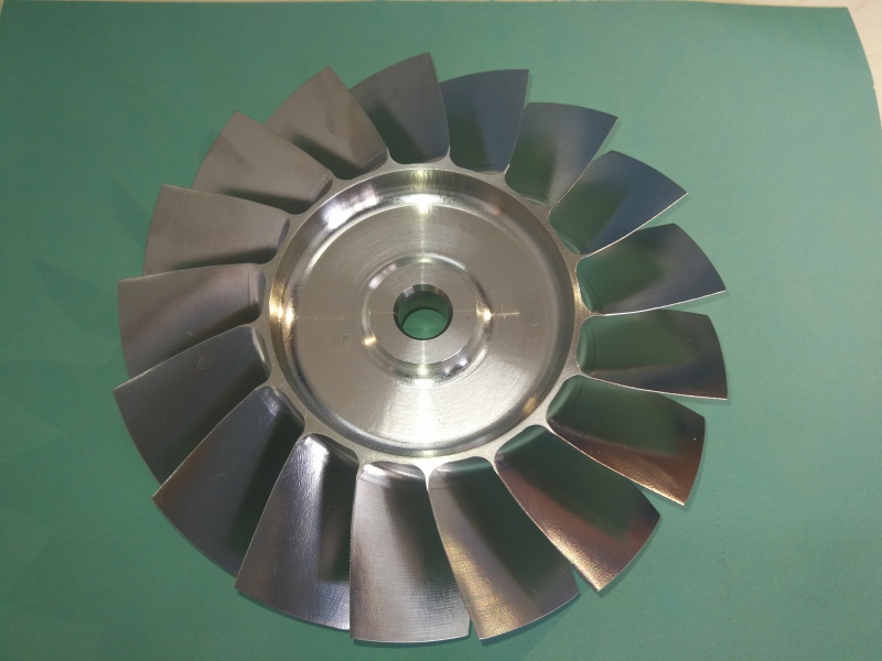 Custom 5-Axis CNC Machined Integral Impeller | High-Speed Centrifugal Compressor Wheel 